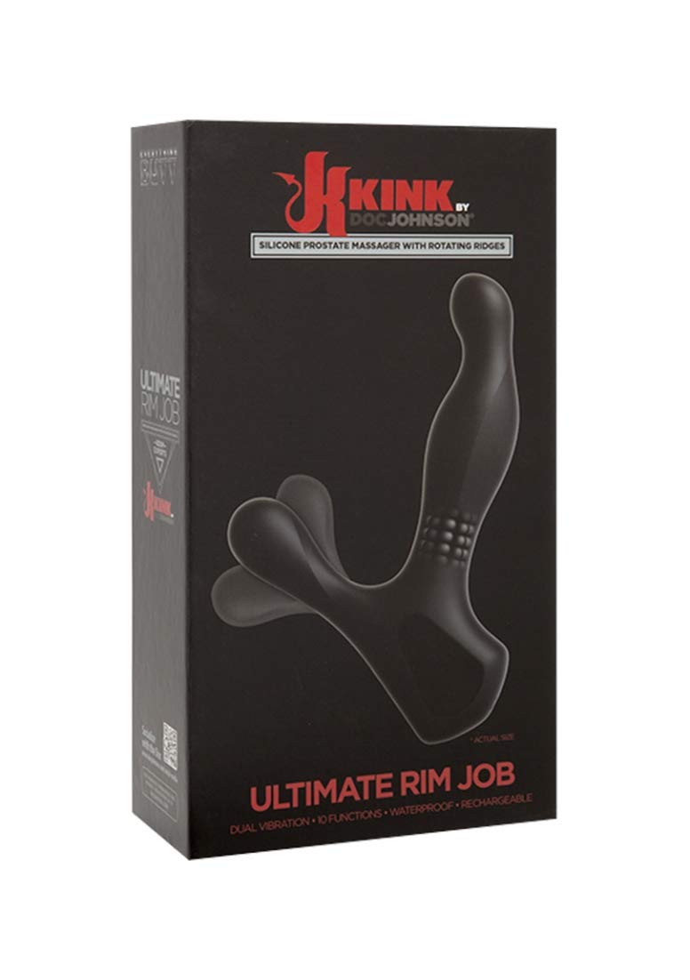 Doc Johnson Kink - Ultimate Rim Job - Silicone Prostate Massager With Rotating Ridges, Black : Amazon.com.au: Health, Household & Personal Care Doc Johnson Kink - Ultimate Rim Job - Silicone Prostate Massager With Rotating Ridges, Black : Amazon.com.au: Health, Household & Personal Care