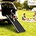 PawHut Folding Dog Ramp for Car, Truck, SUV, 61 Inches Portable Pet Ramp with Frosted Surface, Non Slip with Raised Side Rails
