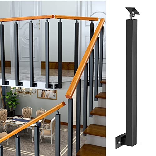 Poteau de rampe réglable en métal pour sécuriser un balcon étroit sans perdre d'espace