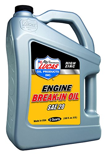 Lucas Oil Products 10627 Petroleum Break In Oil, 5 Quart, 1 Pack