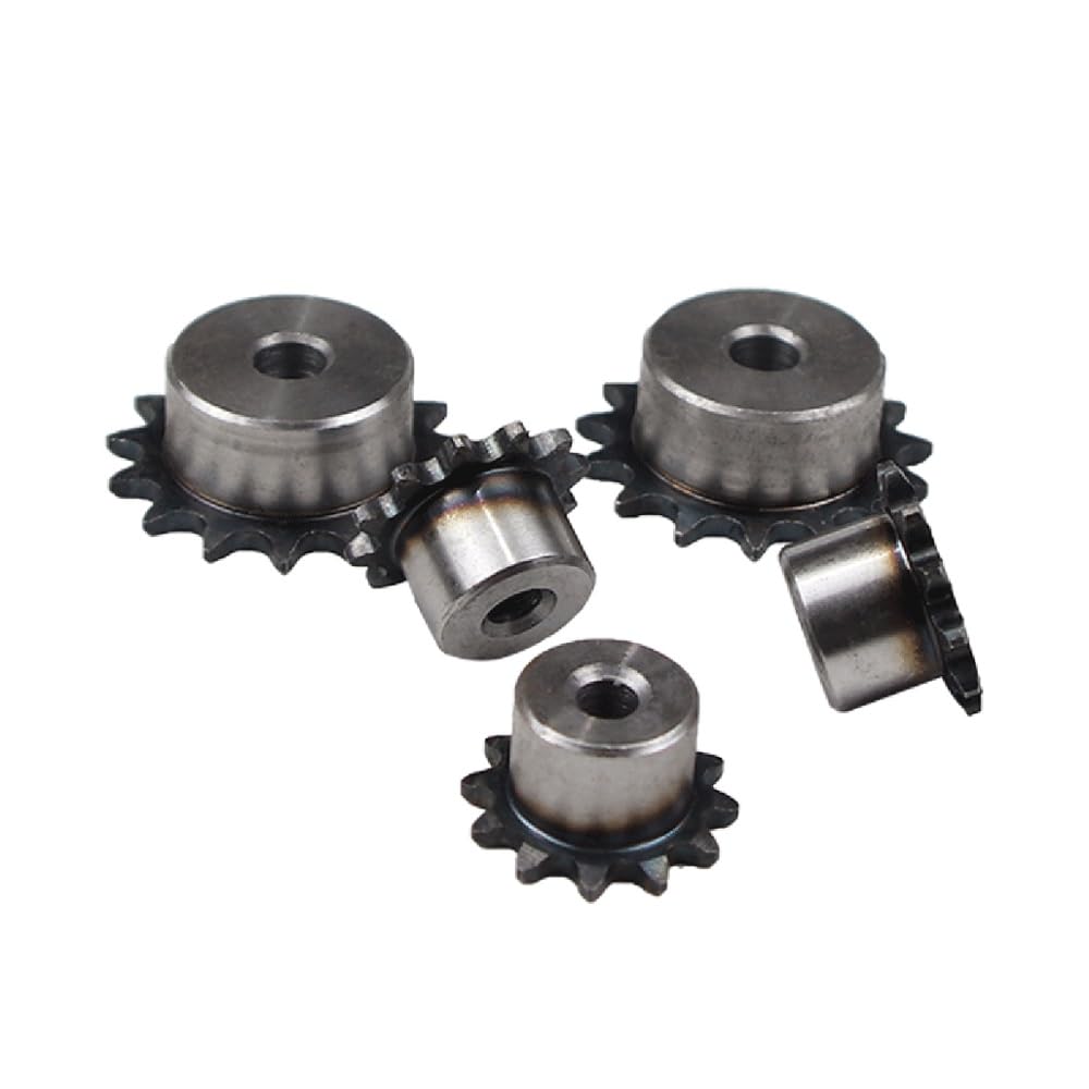 Set di Ingranaggi pignone, Denti dell'ingranaggio 1 Pezzo 45# Pignone di Trasmissione a Catena in Acciaio 10-28 Denti Catena a rulli Ingranaggio Passo 8 mm Ruota dentata Industriale(28 Teeth)
