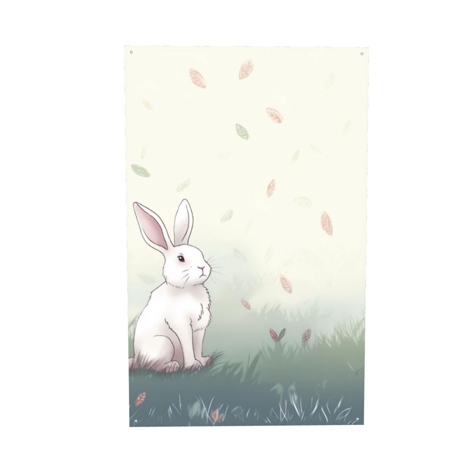 Bannière imprimée lapin idéale pour animer vos fêtes et décorer le jardin