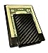 SLCK Carbon Fiber Wallet, RFID blocker with Leather and Magnetic Money Clip (Black)