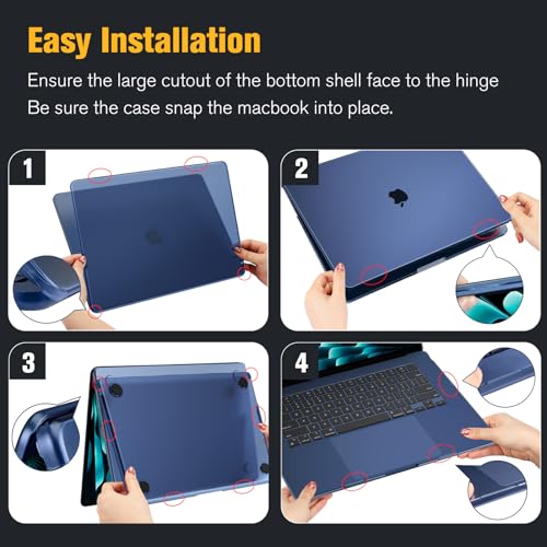 Fintie Hülle Kompatibel mit MacBook Air 15 Zoll M5 M4 M3 M2 (2026-2023) – Ansicht 7