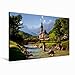 Produktbild Premium Textil-Leinwand 90 x 60 cm Quer-Format St. Sebastian Ramsau b. Berchtesgaden | Wandbild, HD-Bild auf Keilrahmen, Fertigbild auf hochwertigem Vlies, Leinwanddruck von Dominik Wigger