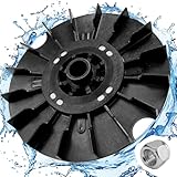 WH03X32218 Washer 1/3 Hp Motor Pulley & Nut Compatible with GE Hotpoint Washing Machine, WH03X32218 Motor Pulley Parts Replace WH49X25378 WH39X27601 WH07X24695 AP7034989 PS16619249 EAP16619249