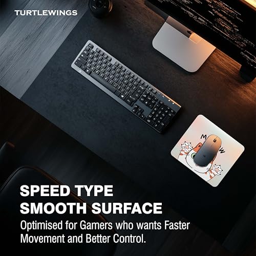 Image of TURTLEWINGS | Mousepad | Inspirational Quote Mousepad - 22x18 cm, 3mm Thick | Abstract Design Non-Slip Rubber Base | Office, Study & Gaming Use | Premium Smooth Surface 222 (10)