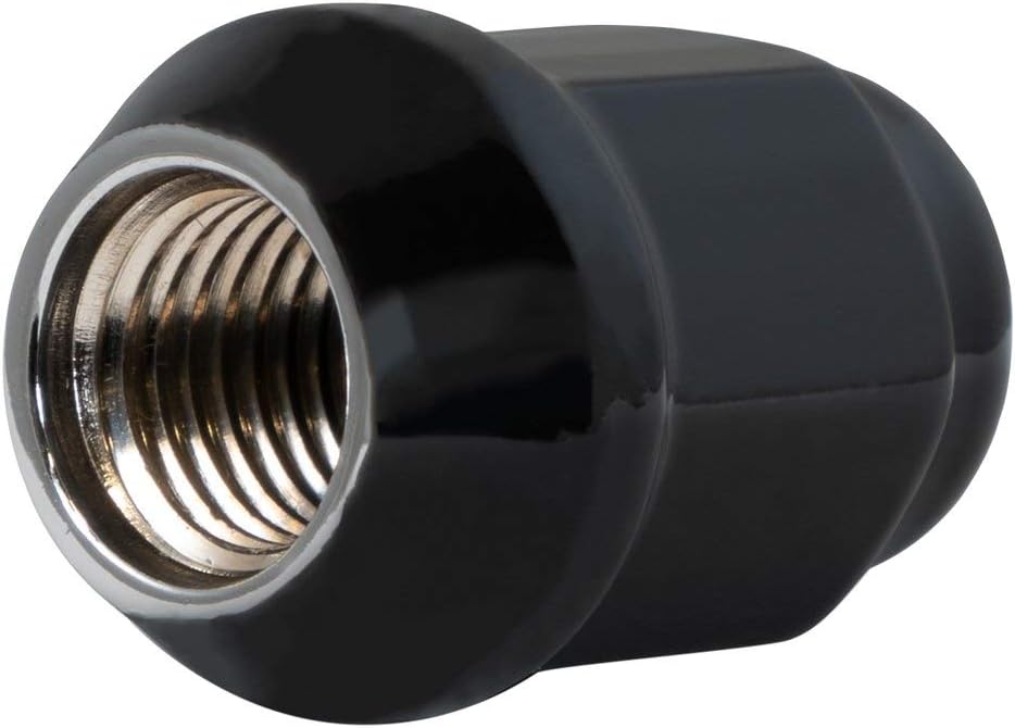 RHI 8445K5-B 12X1.5 Closed End Bulge Acorn (18 Point) 5 Lug 1.38" Black 16 Lugs, 4 Locks, 1 Key