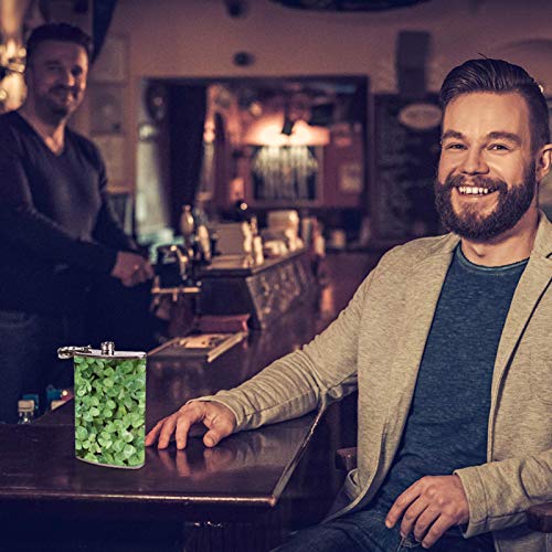 Flasque à whisky trèfle en cuir, le cadeau idéal pour buveurs