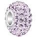 CharmsStory 925 Sterling Silver Purple Birthstone Charms Swarovski Elements Crystal Sale Bead Fit Pandora Chamilia Bracelet