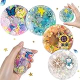 LOOMI 4PCS Picking Pads, Seasonal Theme Sensory Fidget Toys Pads - Silicone Skin Picking Relief for Adults, Anxiety Stress Therapy, Pimple Popping Toy , Party Favors (6CM/2.93IN)