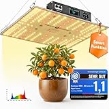 LED Grow Lampe 100W mit Sensor, Timer & Dimmer Vollspektrum Pflanzenlampe & Anzuchtlampe für Zimmerpflanzen & Growzelt I Daisy Chain Grow light