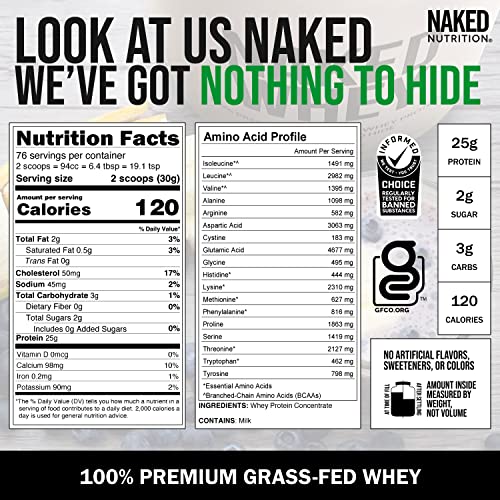 Grass Fed Protein Bundle: 5LB Unflavored Naked Whey and 5LB Unflavored Naked Casein - Image 5