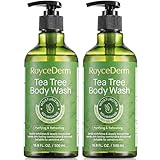 Roycederm Antifungal Body Wash & Soap with Tea Tree Oil - 2 Pack Tinea Versicolor Body Wash for Back Acne, Folliculitis, For Jock Itch, Athletes Foot, Body Odor, Ringworm - 2 Pack