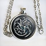 Game of Thrones Inspired TARGARYEN HOUSE Necklace - GOT, Sigil, Dragon