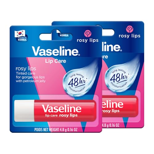 Image of Vaseline Lip Care Rosy Lips Tinted Lip Balm Stick 4.8g (Pack of 2)