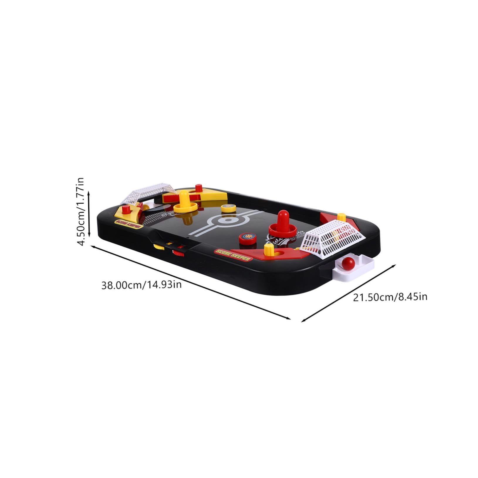 Hockey et Plastique en Mini Glace pour Noir sur Éducatif de Jeu Table à 2 Joueurs, Compétition Ludique et Divertissante Garçon Filles en Intérieur