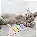 FRCOLOR 4pcs Interactive Cat Mouse Toys Soft Crinkle for Indoor Cats Hunting Instincts Fun Teething Toys for Kittens Unique Design to Relieve Boredom