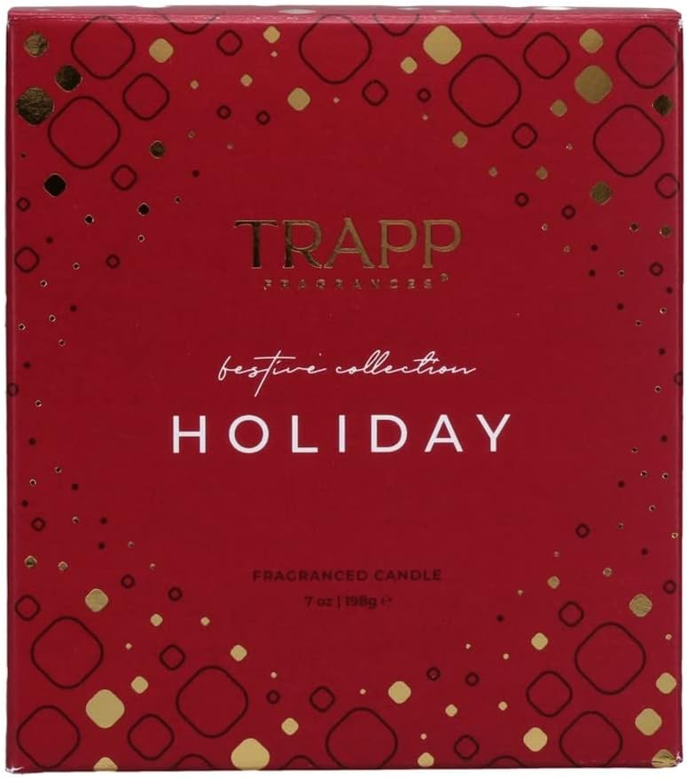 Trapp No. 58 - Holiday - 7 oz. Signature Candle - Aromatic Home Fragrance with Seasonal Scent of Cinnamon, Gingerbread, & Bourbon Vanilla Notes - Petrolatum Wax