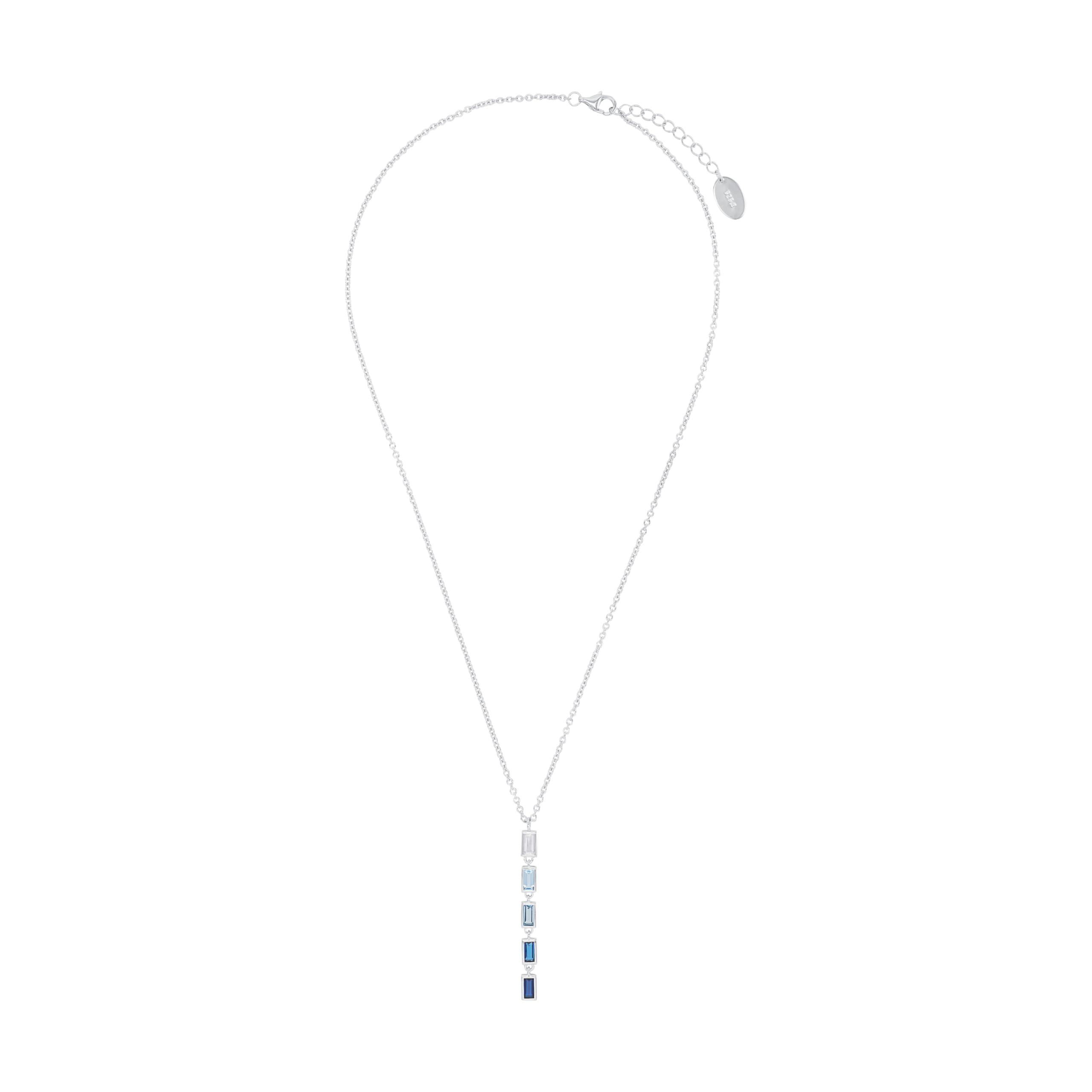 s.Oliver Kette mit Anhänger aus 925 Sterling Silber für Damen, Halsschmuck, mit Zirkonia synth., Kommt in Schmuck Geschenk Box