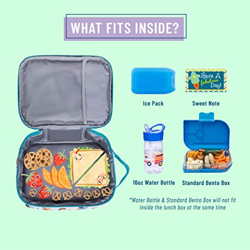 Wildkin Day2Day Kids Lunch Box Bag For Boys & Girls, Perfect For Elementary Lunch Box For Kids, Easy Access Front Pocket, Ideal For Packing Hot Or Cold Snacks For School & Travel (Modern Construction) #TOP2