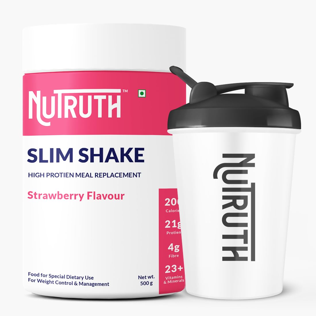 See full amazon price history chart for NUTRUTH-High Protein Meal Replacement Strawberry Flavoured Slim Shake + 500 Ml Shaker | 21 Gm Protein/Serving | Weight Control & Management Protein Shake (500 Gm) NUTRUTH-High Protein Meal Replacement Strawberry Flavoured Slim Shake + 500 Ml Shaker | 21 Gm Protein/Serving | Weight Control & Management Protein Shake (500 Gm) (B0B578MNP3) Amazon Price History, Amazon Price Tracker