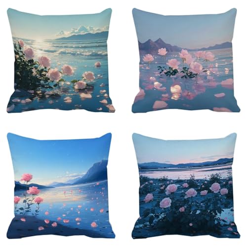 Housse coussin 35x35cm étanche et résistante pour salon de jardin extérieur - 2