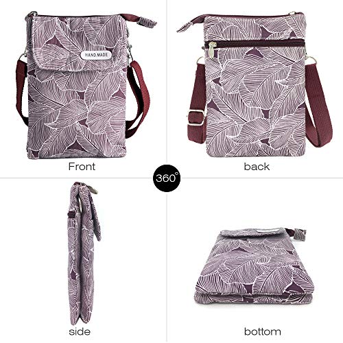 Image of Nylon Crescent Crossbody Bag for Women Men Fanny Pack Crossbody Bag Dumpling Lightweight Travel Sling Bag