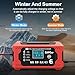 EAFCar 6-Amp Battery Charger, 12V Trickle Charger Car Battery Charger, Smart Automatic Lead Acid Charging with Temperature Compensation for Car Truck Lawn Mower Boat Marine(6A)