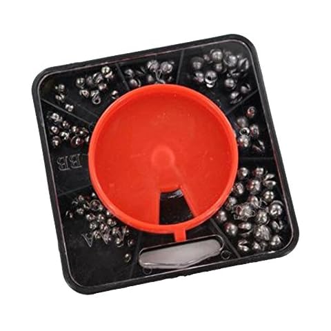 Ardisle 7 Way Split Shot Fishing Dispenser Weights Compartment Free Soft Sinker Float Cover