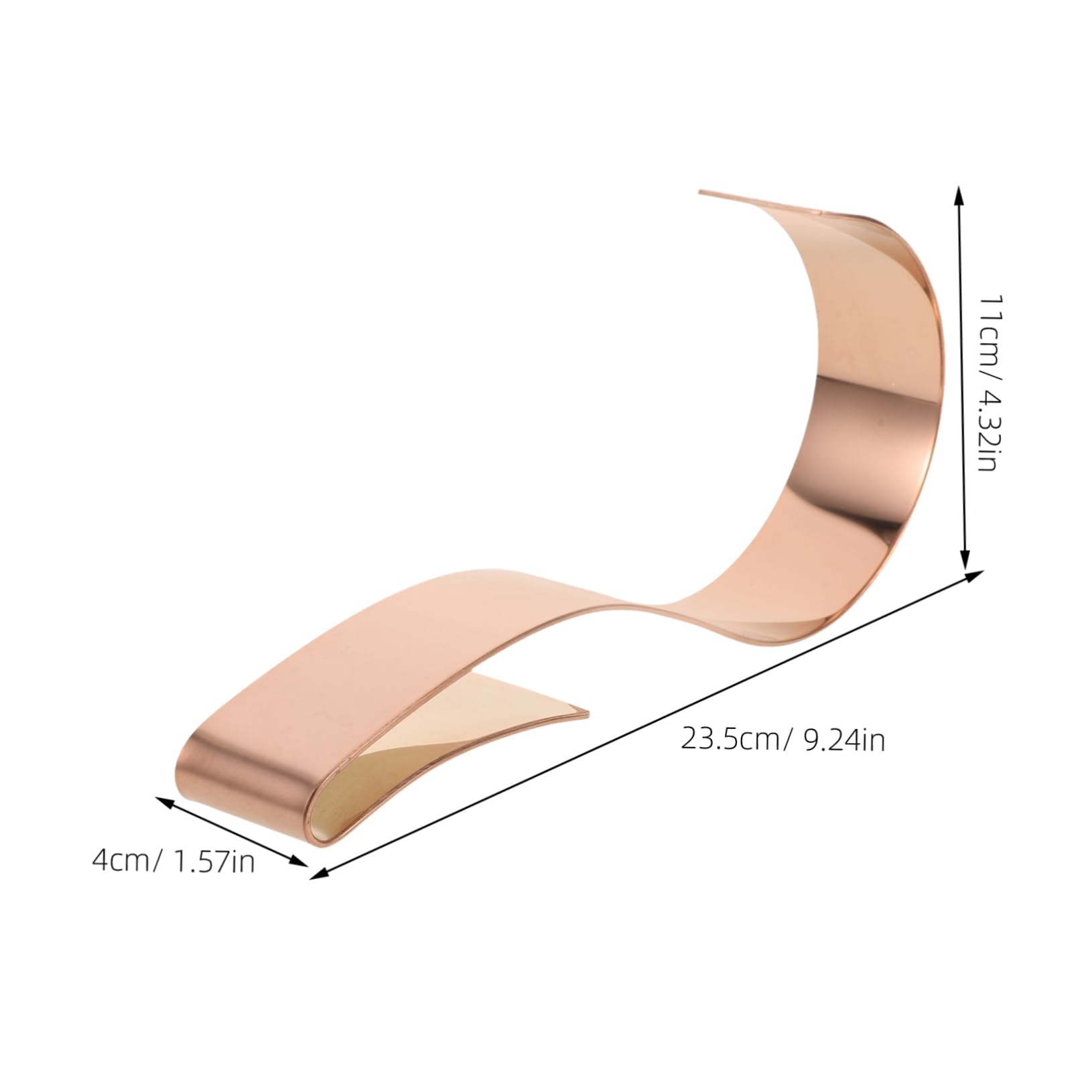 Happyyami Belt Display Stand Belt Displaying Racks Belt Organizer for Countertop Shopping Mall Belt Display Racks Metal Belt Rack Shop Belt Rack Belt Holder Stainless Steel Rose Gold