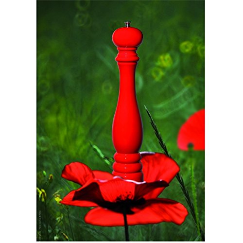 Peugeot Parigi Macinapepe, Legno, Colore: Rosso, 1...