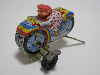 昭和レトロ　KANTO TOYS　警察官のオートバイ　ブリキのおもちゃ　当時物 昭和レトロ KANTO TOYS 警察官のオートバイ ブリキのおもちゃ