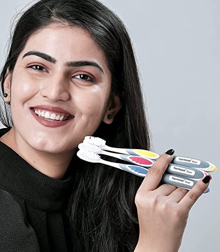 Image of Thermoseal Smart manual Toothbrush for adults with Tongue Cleaner (Multicolor,Pack of 6)