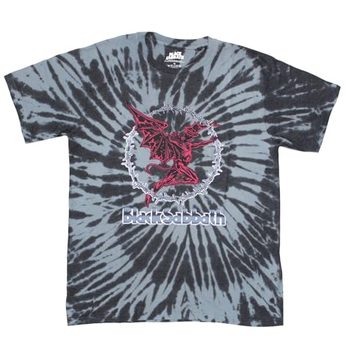 T-shirt Black Sabbath rouge et noir pour vos concerts et sorties streetwear décontractées