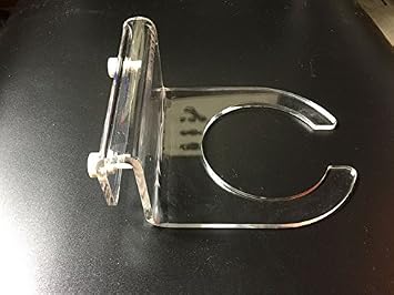Marine Color 4 Inch Pre Sump Filter Sock Holder Aquarium Sump Mount Bracket Acrylic Saltwater Reef Tank Felt Bag Overflow Box Sock Holder with Screw Fixed