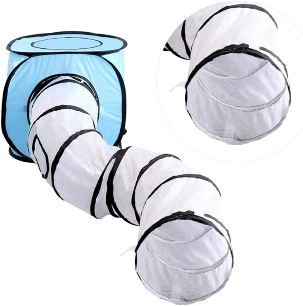 BESPORTBLE S Shape Cat Tunnel Toy Interactive Cat Track for Indoor Foldable Tunnel Pet Tube Toys