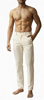 Shirpav Men's Pure Cotton Pant Style Pyjama | Pyjama/Pajama Style Pants for Kurtas, Festival | White, Cream, Black | Elast... Price In India