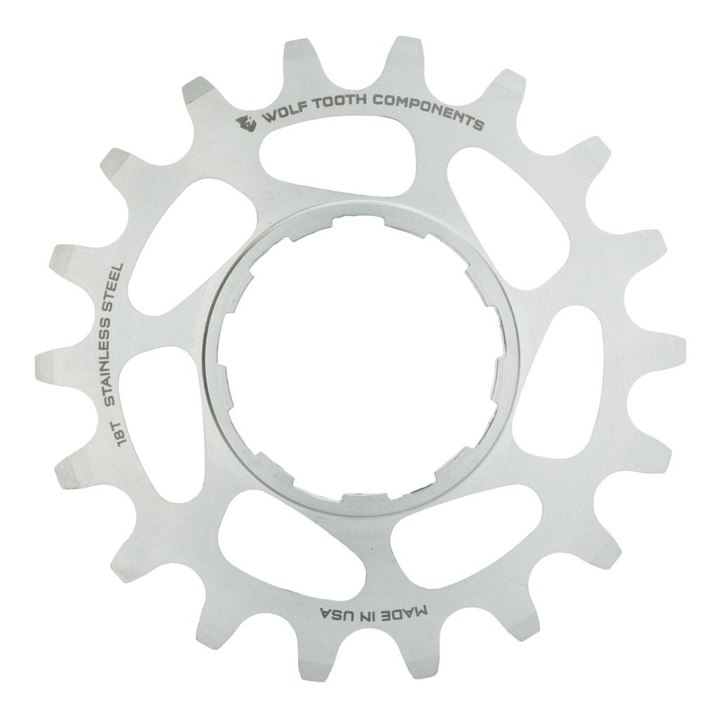 Wolf Tooth Components Stainless Steel singlespeed cog 16t - Silver