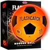 Balón de fútbol FlashCatch que brilla en la oscuridad - Talla 5 - Regalos de equipo deportivo para niños y niñas de 8-15+ años - Ideas de regalo de cumpleaños para niños y adolescentes - Juguete genial para niños de 8 a 15 años - Actividad nocturna brillante 2