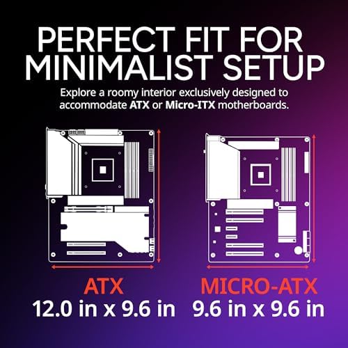Cooler Master Elite 502 Lite ATX High Airflow Minimalist PC Case, 410mm GPU Max, Compatible RTX 5090|RX 7090 XT, 360mm AIO Max, Type C, Tempered Glass, 120mm Fan, Intakes Grill