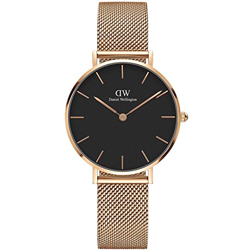 Montre à quartz pour femme Daniel Wellington DW00100161 cadran noir