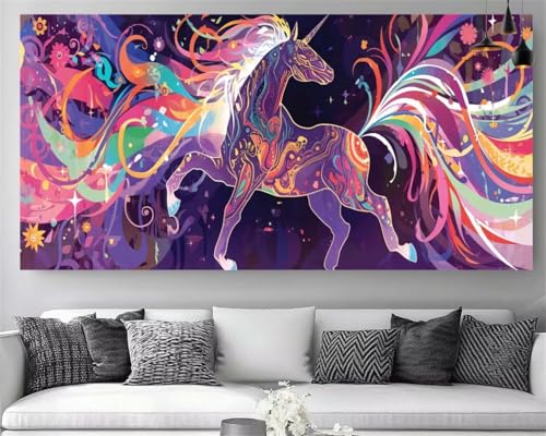 Diamond Painting Adulte Grand Format 100x200cm | Broderie Diamant Cheval DIY