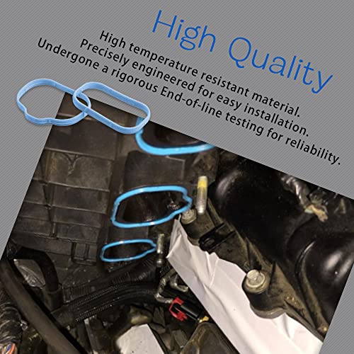 Intake Manifold Gaskets Lower & Upper Gasket Plenum Set, Intake Manifold Rubber Sealing Gasket Compatible With Dodge Chrysler Jeep, Replaces# 5184562Ac 5184331Ac #TOP4