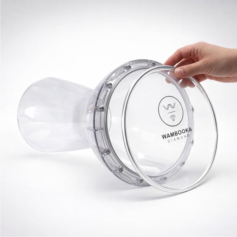 Diamond pelli di ricambio per Darbuka da 8.75" (22,5cm) Set | Pacco da 3 | Transparent, Red Lava, Fiber Skin