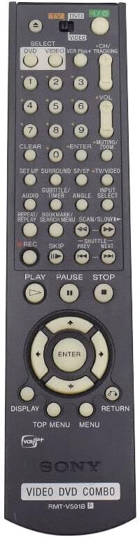 Replacement Remote Control Replace for TV/Audio/Projector RMT-V501B for Sony VCR Video DVD Combo for SLV-D500 SLV-D500P