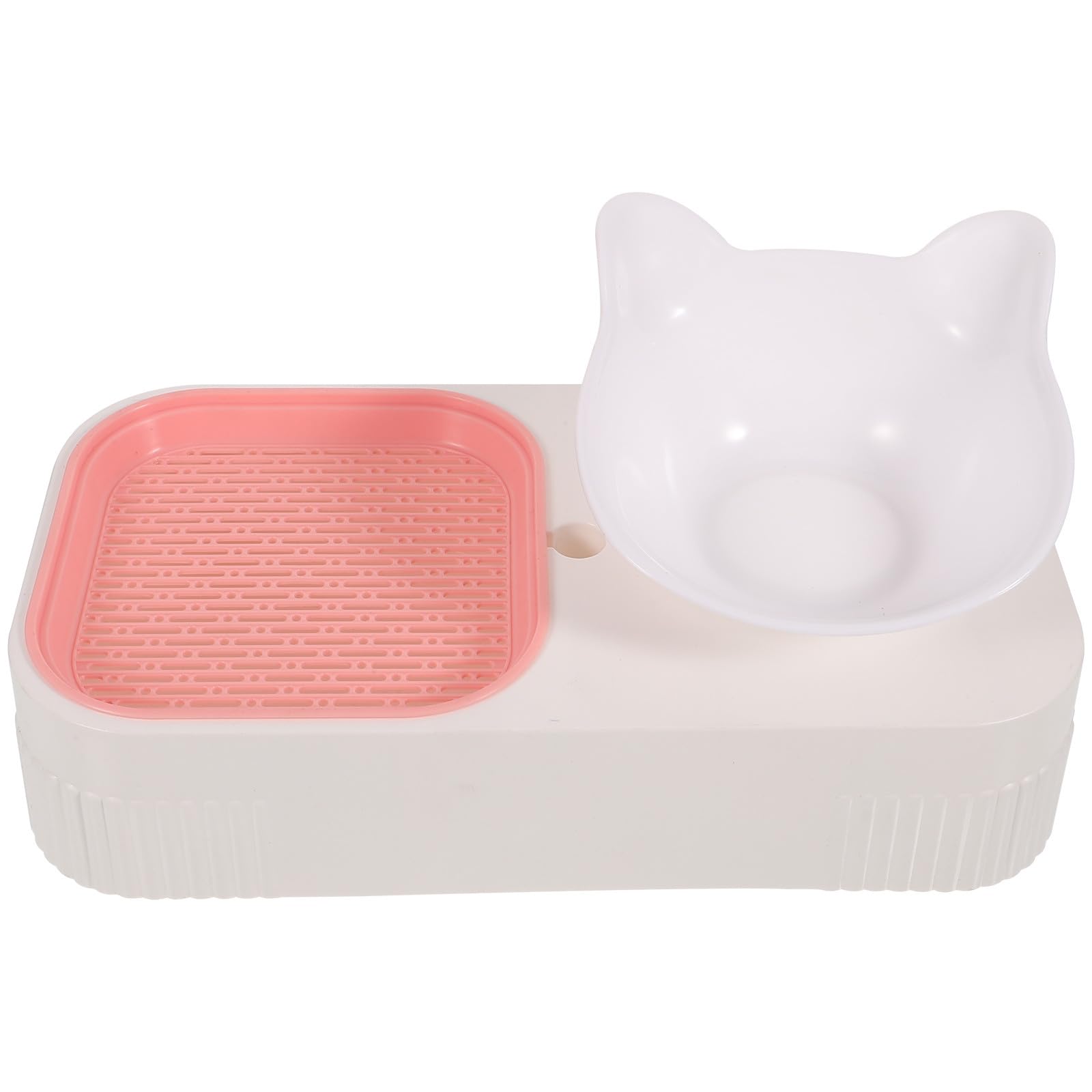 Multi Functional Cat Food Bowl Feeder for Cat Grass Plastic