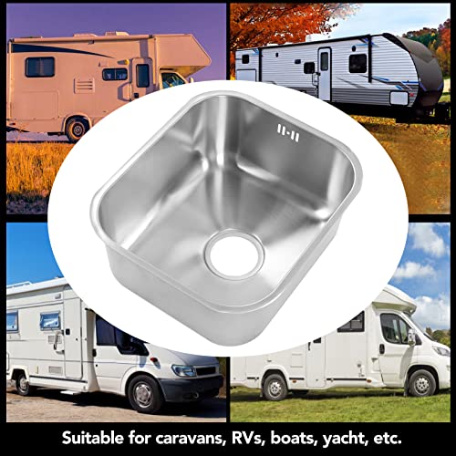 Lavabo de acero inoxidable de gran capacidad con diseño premium para yates modernos 5