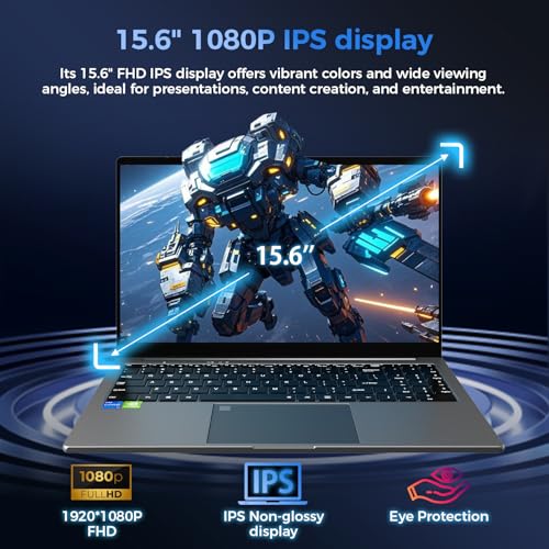 Image of TOPGRO 15.6 inch Gaming Laptop Computer, 12th Core i9-12900H(14C /20T,Up to 5.0GHz), 32GB RAM /1TB NVMe SSD, FHD 1080P Display, Win11 Pro, WIFI6 /BT5.2 /Backlit KB /Fingerprint Mouse&Mouse Pad Included