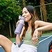 LARQ Twice as Nice Set Bottle Swig Top 34oz - Insulated Stainless Steel Water Bottle With Built-In Silicone Handle, Granite White & Luberon Lavender